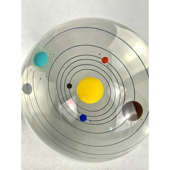 Crystal Solar System Ball 3D Glass Galaxy Mini Universe Astronomy Planets Gift - Picture 7 of 9